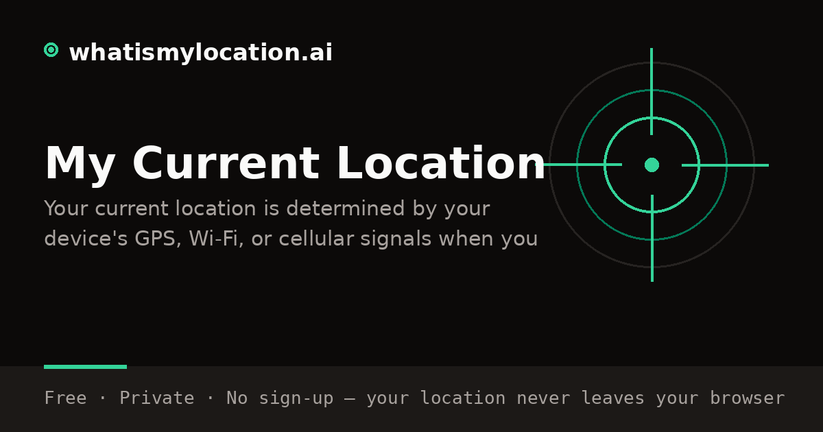My Current Location - Find and Share Where I Am