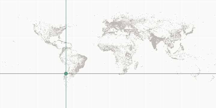 World map highlighting the position of Aconcagua