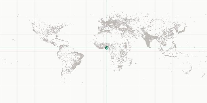 World map highlighting the position of Benin City