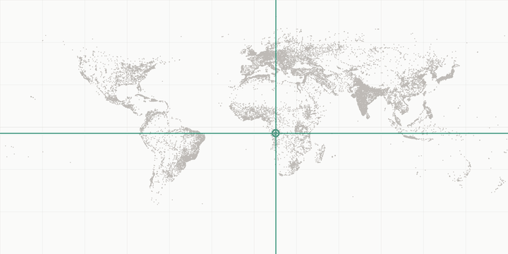 World map highlighting the position of Brazzaville