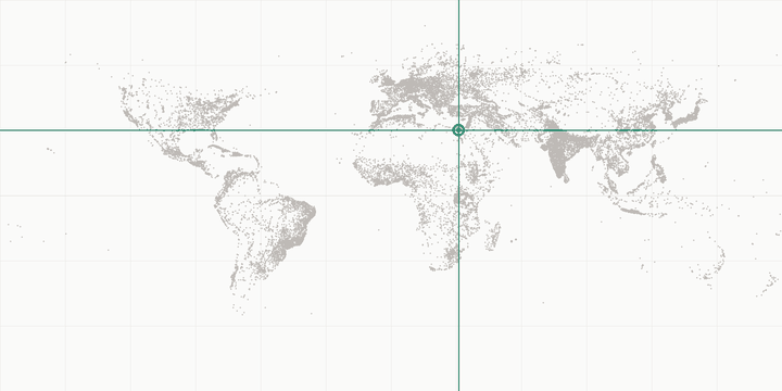 World map highlighting the position of Cairo