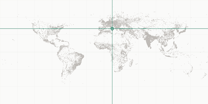 World map highlighting the position of Capri