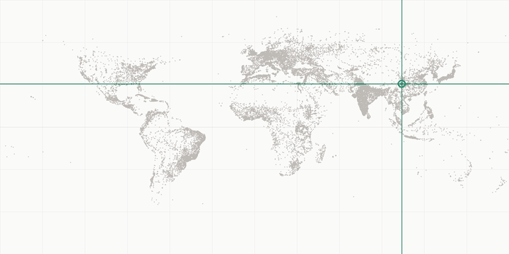 World map highlighting the position of Chengdu