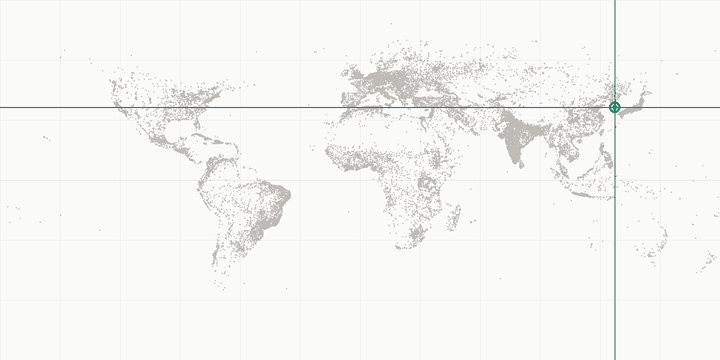 World map highlighting the position of Daejeon