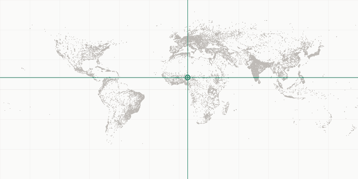 World map highlighting the position of Kano