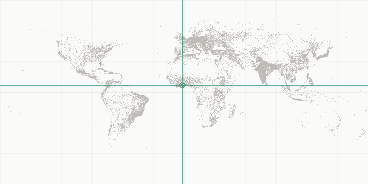 World map highlighting the position of Kumasi