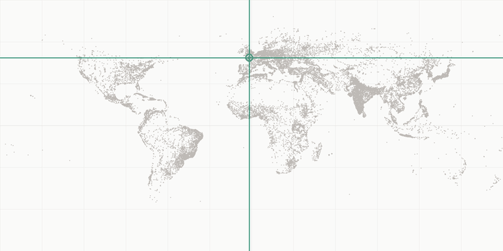 World map highlighting the position of Mont Saint-Michel