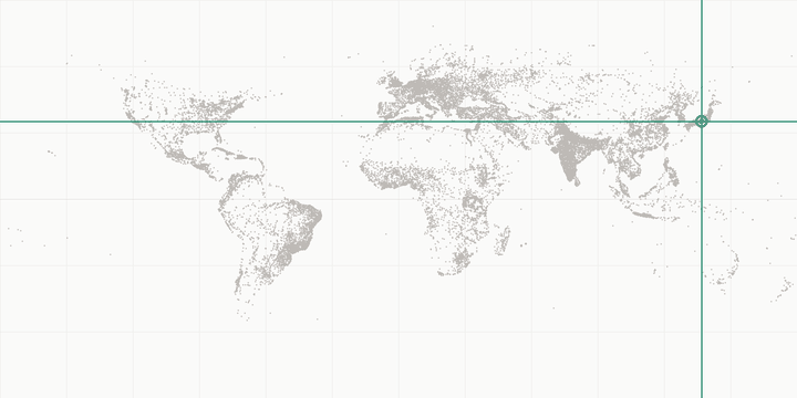 World map highlighting the position of Nagoya