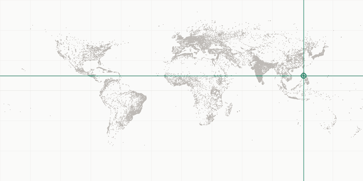 World map highlighting the position of Quezon City