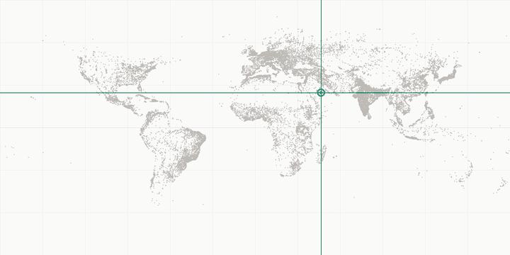 World map highlighting the position of Riyadh