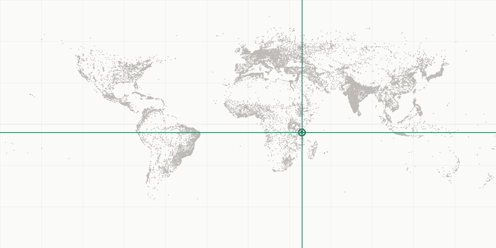 World map highlighting the position of Stone Town