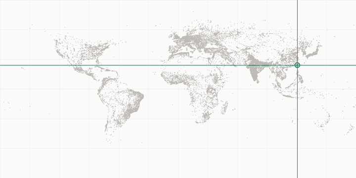 World map highlighting the position of Taichung