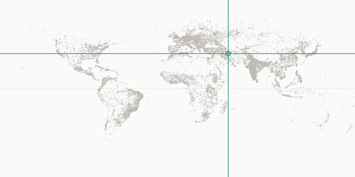 World map highlighting the position of Tehran